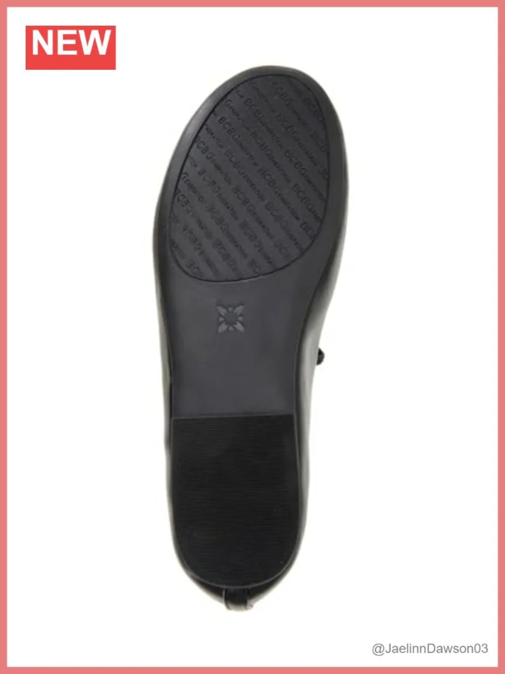 Faux Leather Ballet Flats with Memory Foam, Slip-On